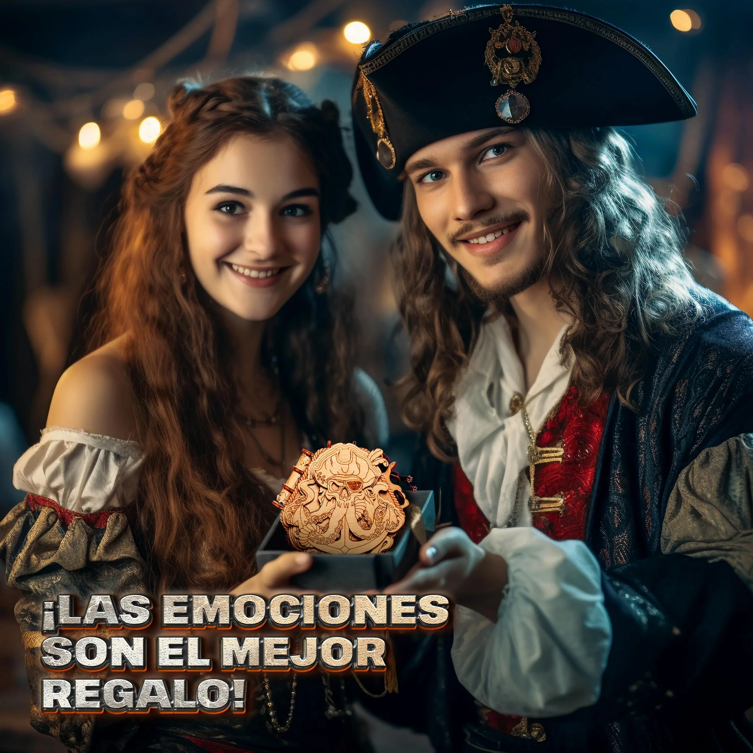 ESC WELT La Caja de Rompecabezas Blackbeard's Compass - Escape Room en una Caja - Acertijo - Juego de Adivinanzas - Rompecabezas para Niños