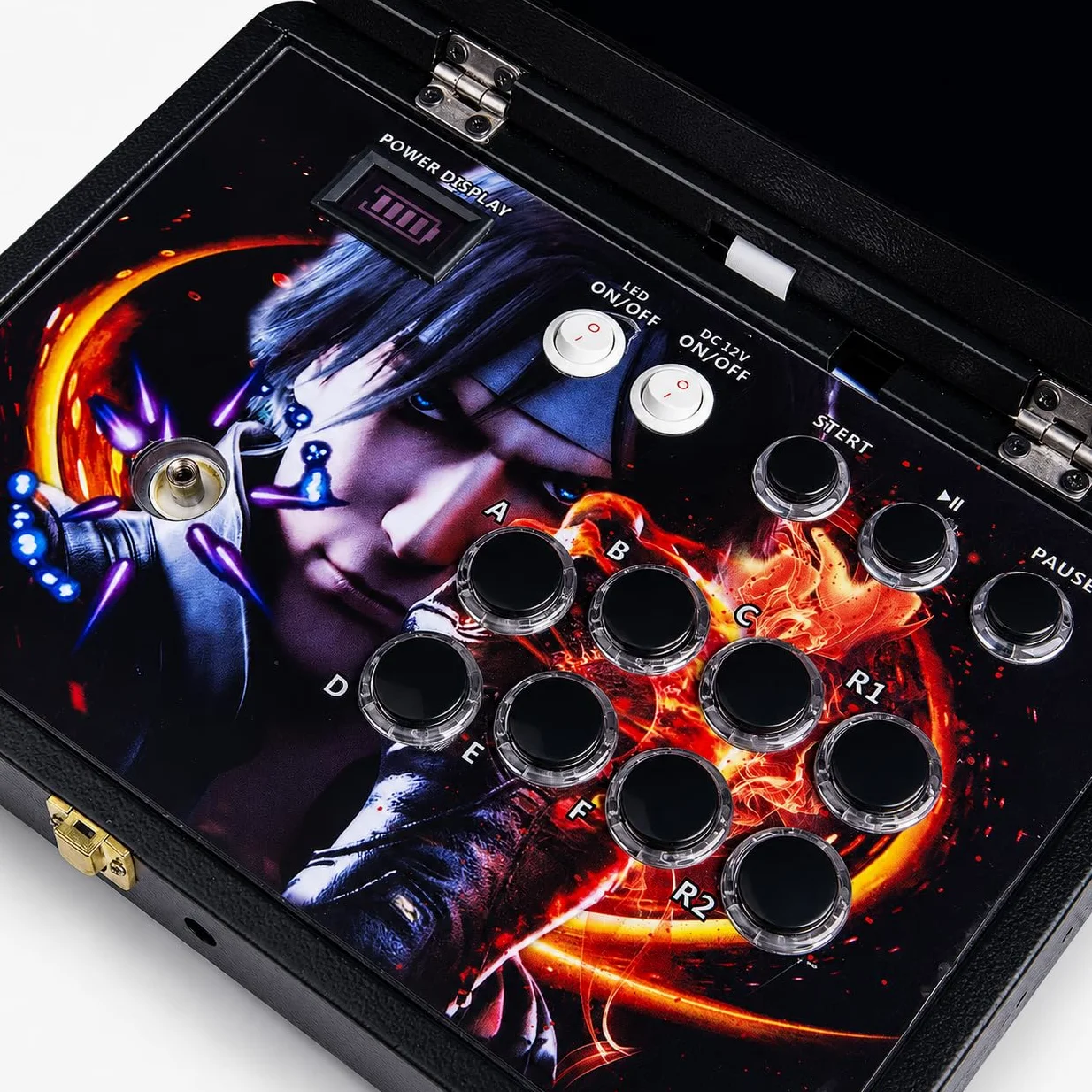 Consola de juegos de mano, consola arcade 3D de 14 pulgadas con carcasa totalmente metálica, sistema de juegos portátil 10000 en 1