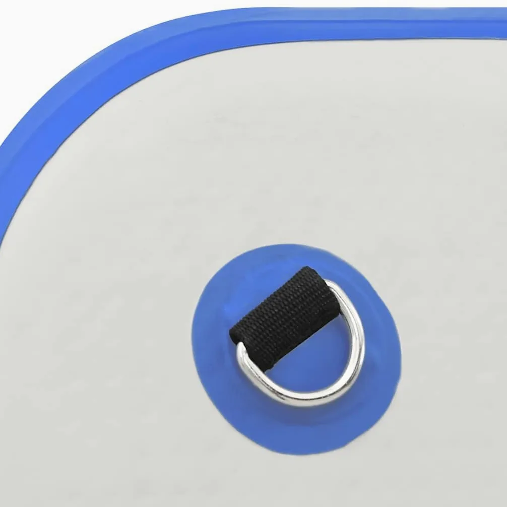 Flotador hinchable azul blanco 300 x 150 x plataforma de piscina ligera y duradera para actividades acuáticas, camping, exteriores, fiestas en el mar, tomar el sol, PVC resistente, incluye