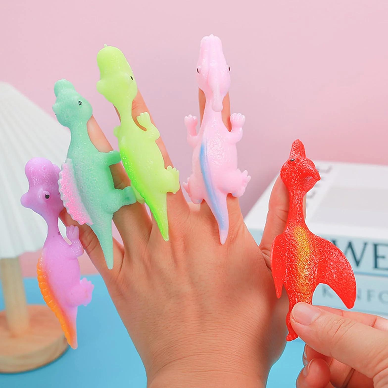 Juguetes de Dinosaurios Tirachinas Elásticos 20 PCS