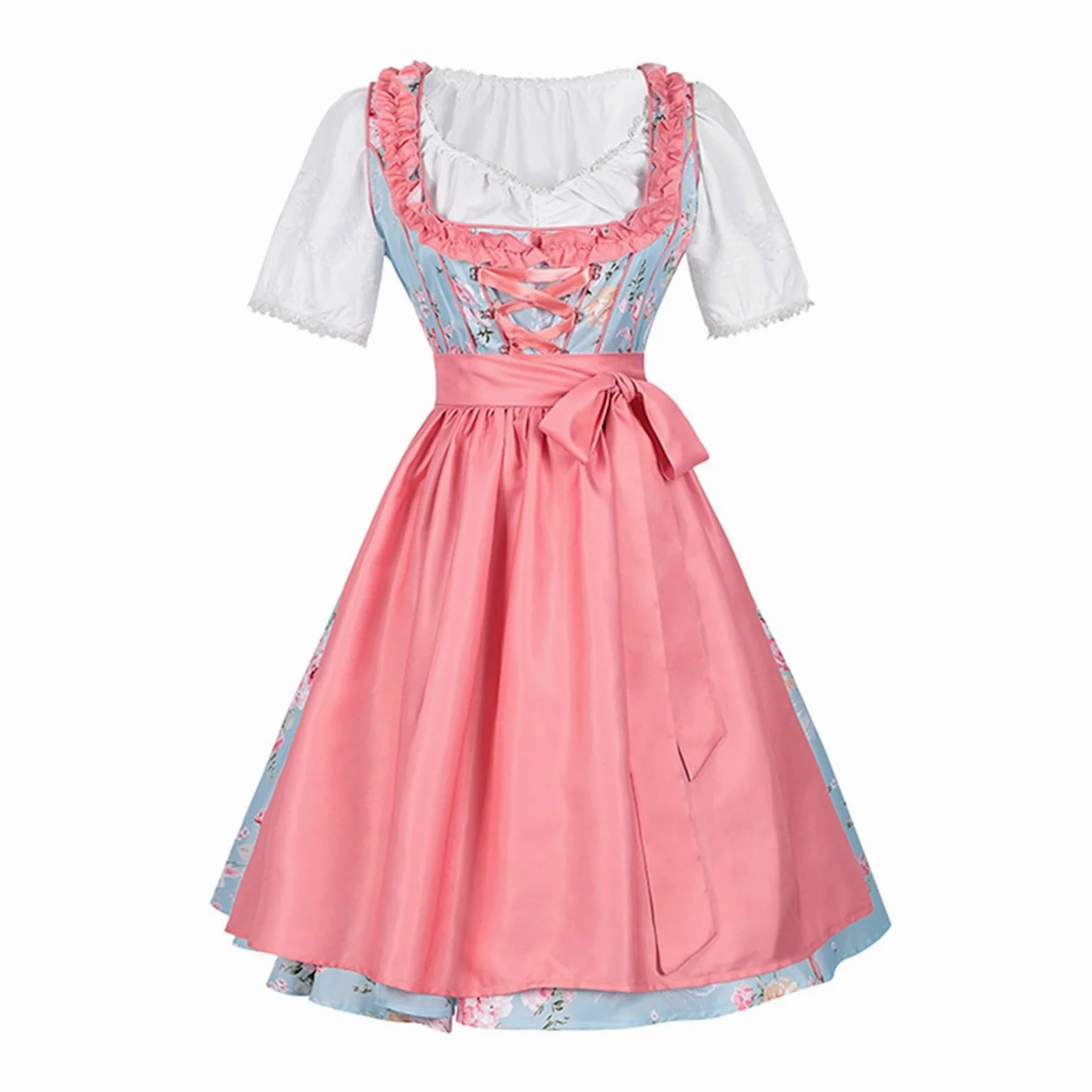 Generisch Vestido de sirvienta de Lolita gótico, disfraz de fiesta de cerveza, disfraz de anime, cosplay