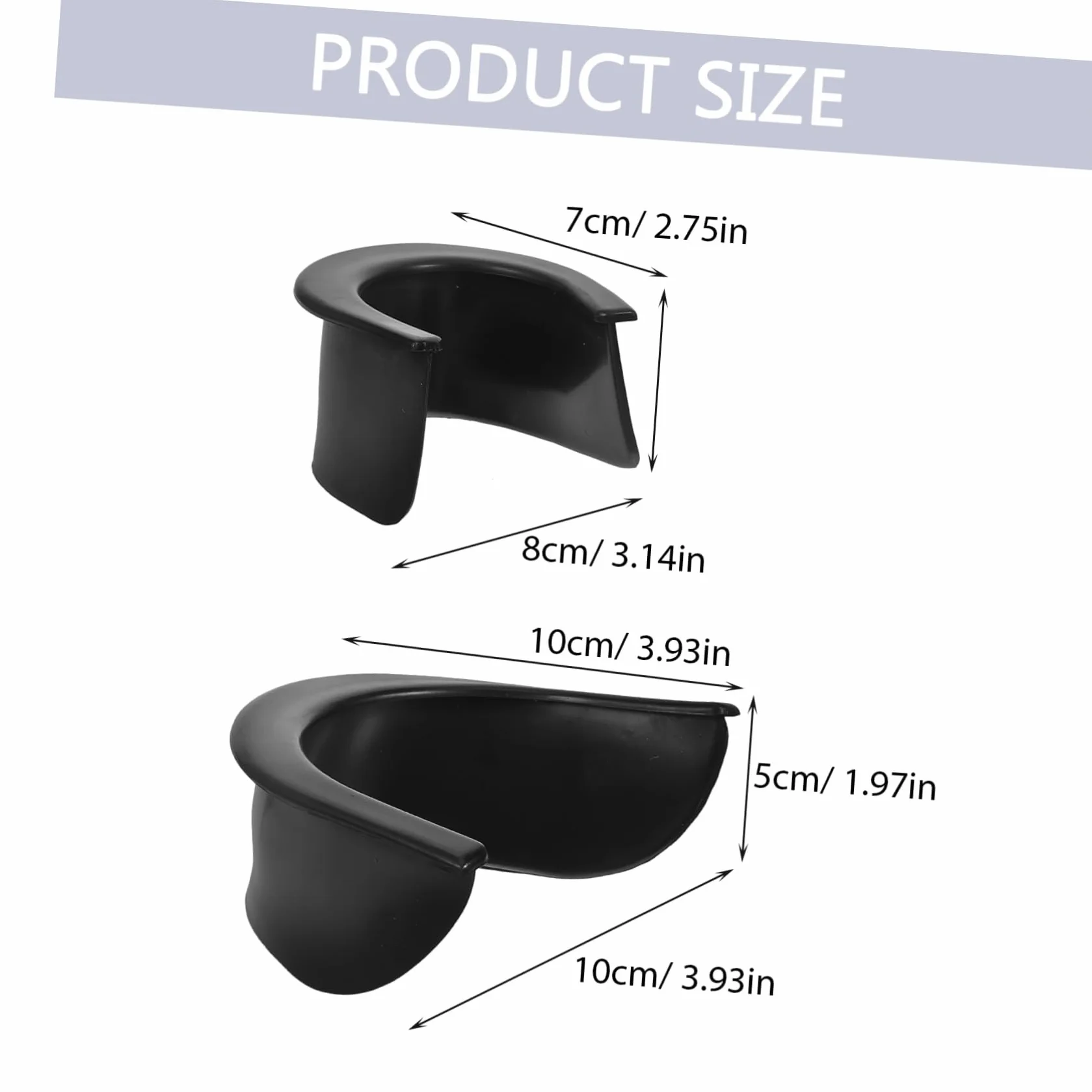 BESTonZON 6 Piezas Forro de Bolsillo de Plástico Negro para Mesa de Billar Protege Troneras Reemplazable