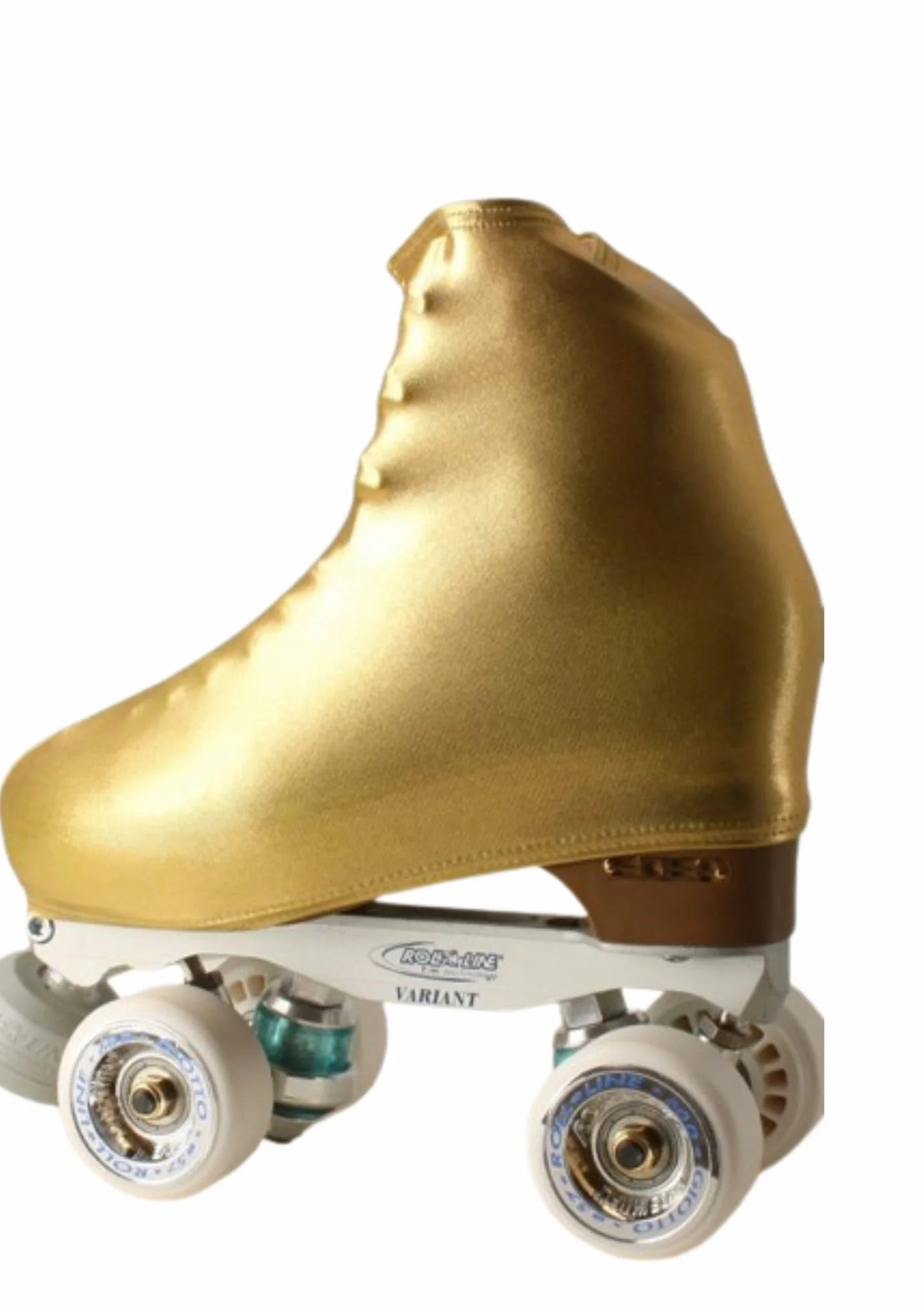 Cubrepatines de Patines en Línea y Hielo, Funda Opaca, Resistente y Elástica, Dorado, Talla 25-37
