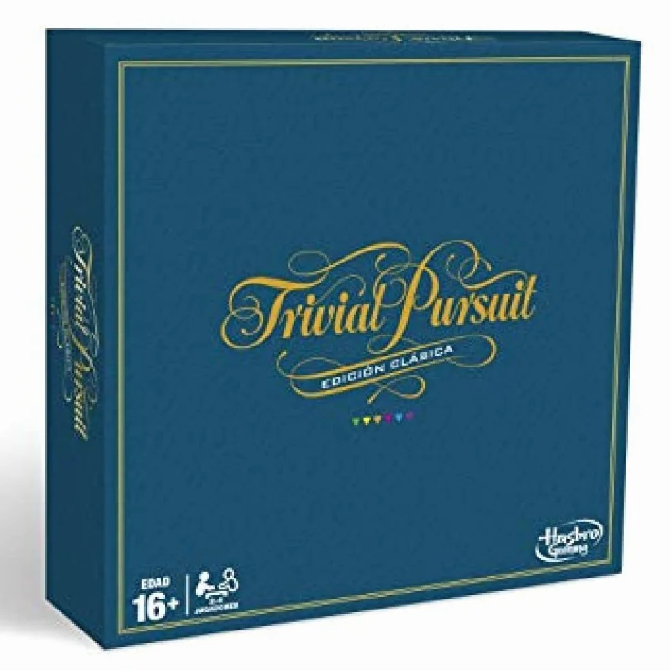 Hasbro Gaming Trivial Pursuit en Español Juego de Preguntas Adolescentes Mayores 16 Años Juego de Mesa Multijugador Fiestas