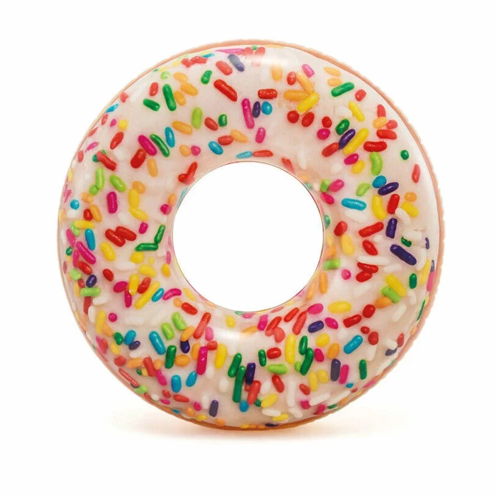 Intex Rueda Hinchable Donut de Colores 99 cm Diámetro