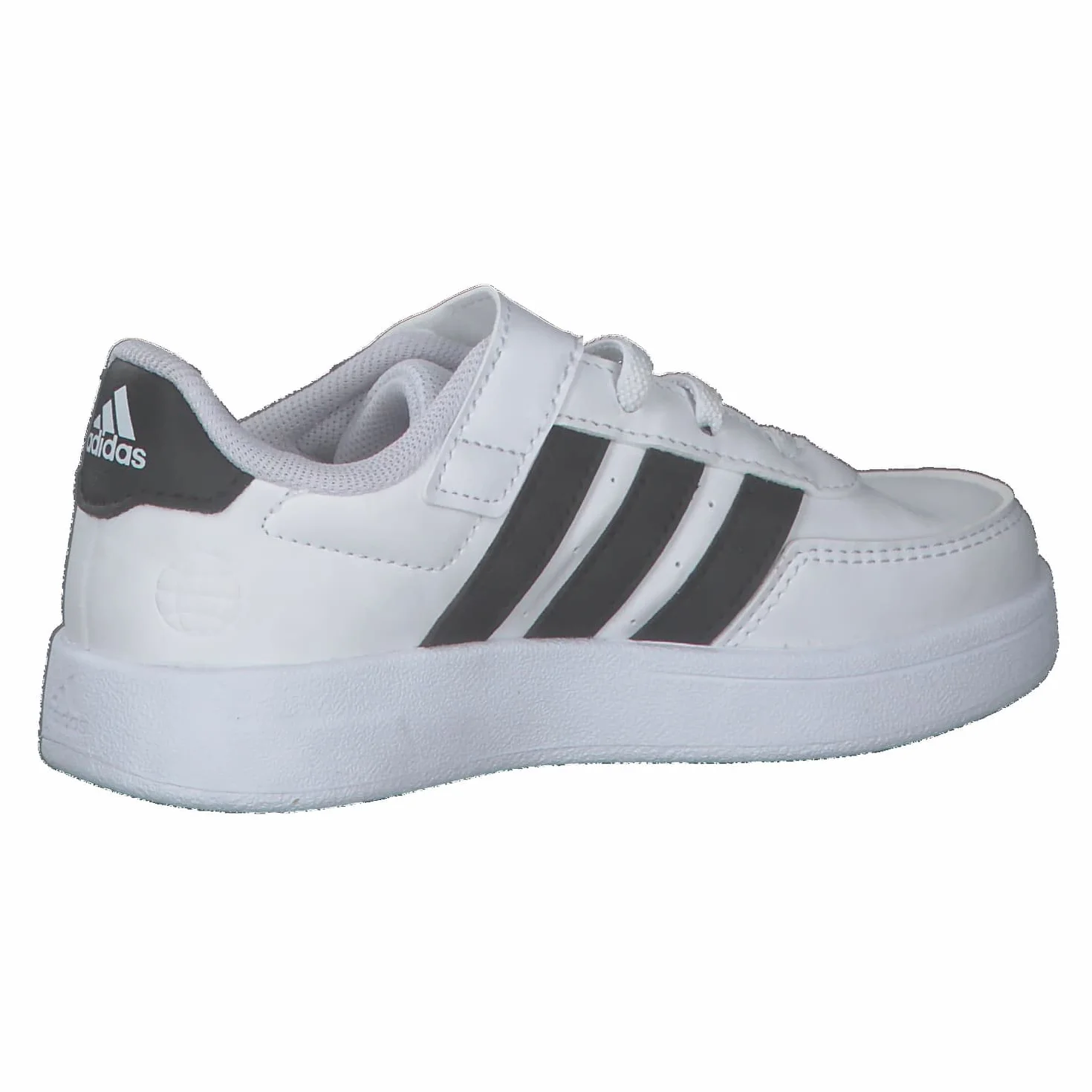 Adidas Breaknet Lifestyle Court Elastic Lace and Top Strap Shoes, Cloud white/core black, 31 EU