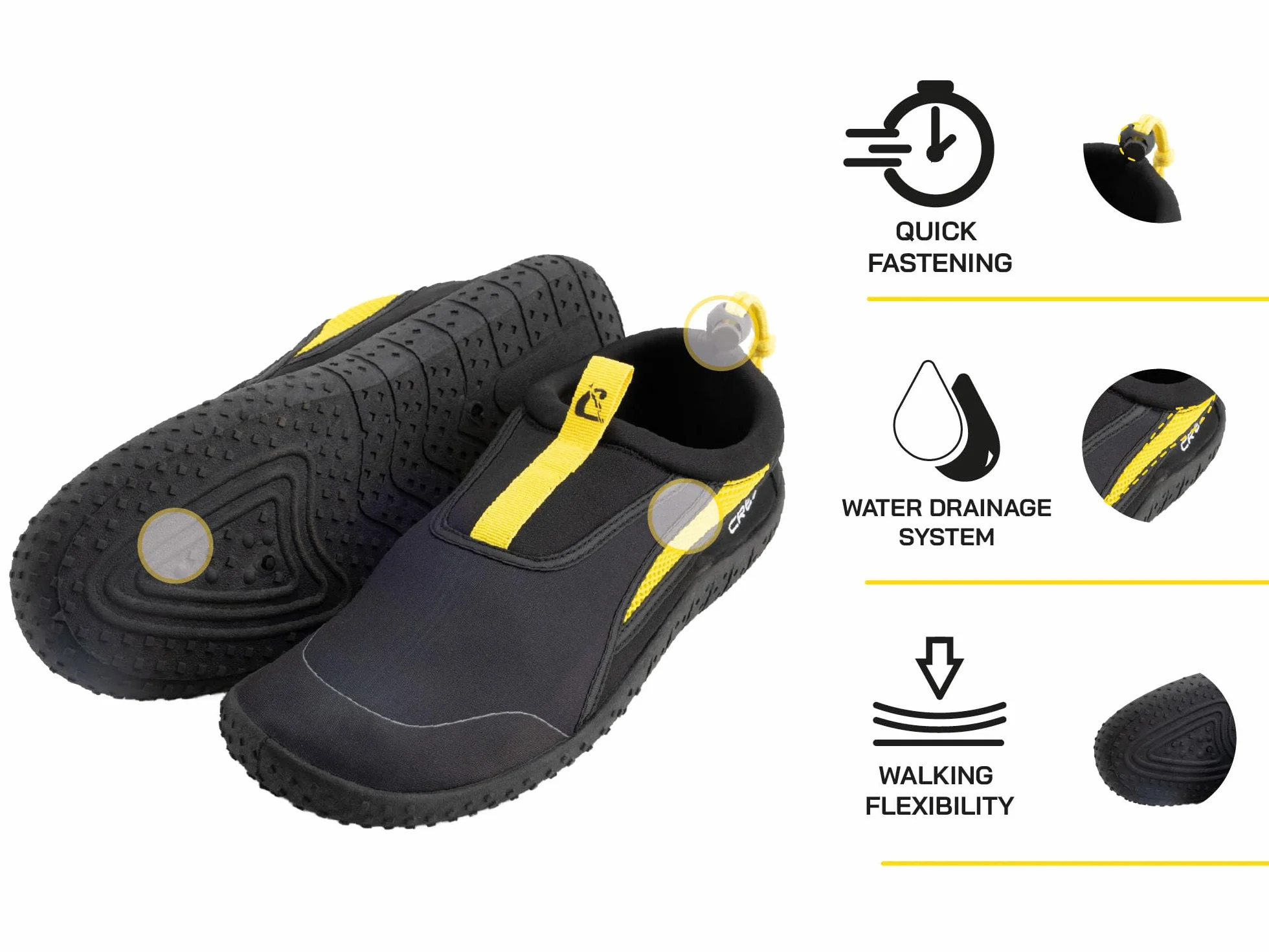 CRESSI Coco Shoes Zapato Acuático Unisex para Deportes Acuáticos y Caminata en Agua y Playa