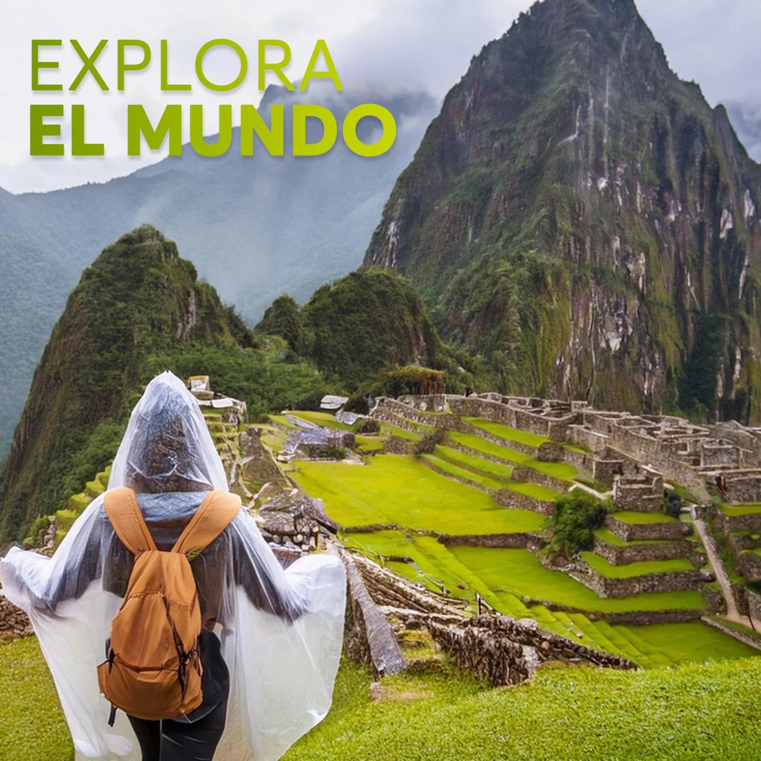 ZENO Poncho Impermeable Mujer y Hombre - Capa Lluvia