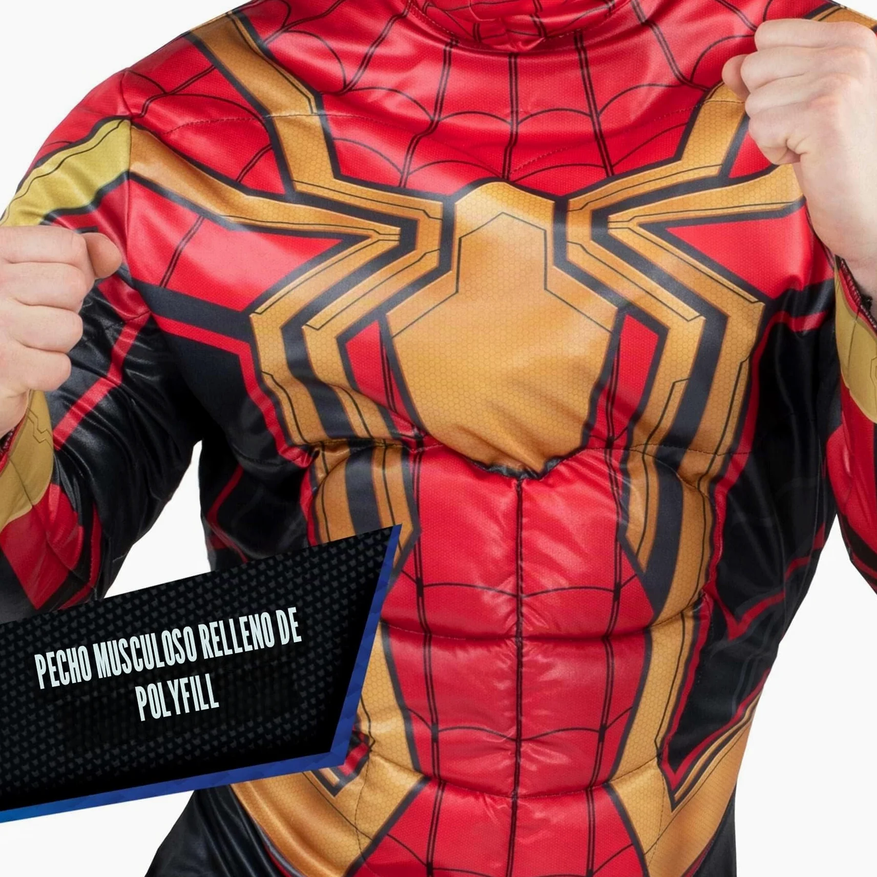Marvel - Disfraz de Spider-Man de lujo para adultos, disfraz de superhéroe de Spiderman para Halloween, con licencia oficial