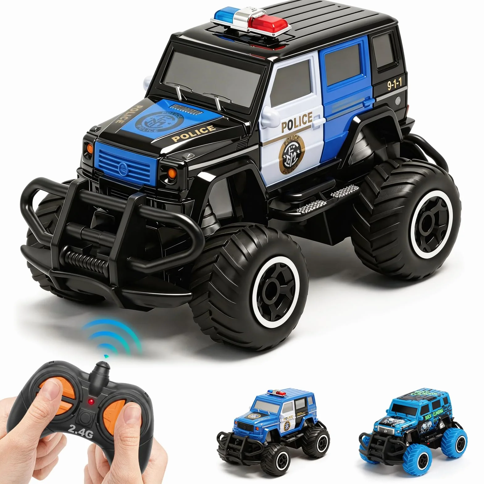 Pup Go Coche Teledirigido para Niños 3+ Años, Niños, Rápido RC Coche de Juguete, Coche Radiocontrol Coche de Policía Niña, Radio Control de Coches Juegos Regalos Cumpleaños
