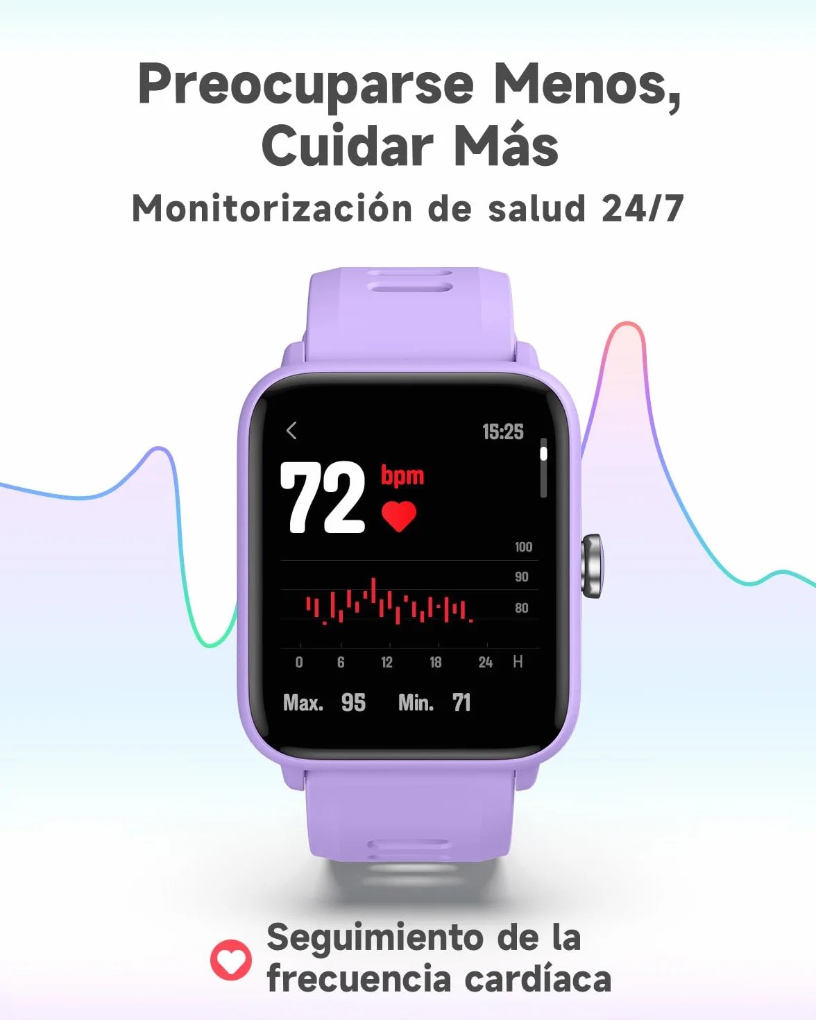 BIGGERFIVE Pulsera Actividad Niñas 3-14 años Reloj Inteligente Podómetro Frecuencia Cardíaca Resistente al Agua 5ATM Monitor Sueño Despertador Juegos Rompecabezas