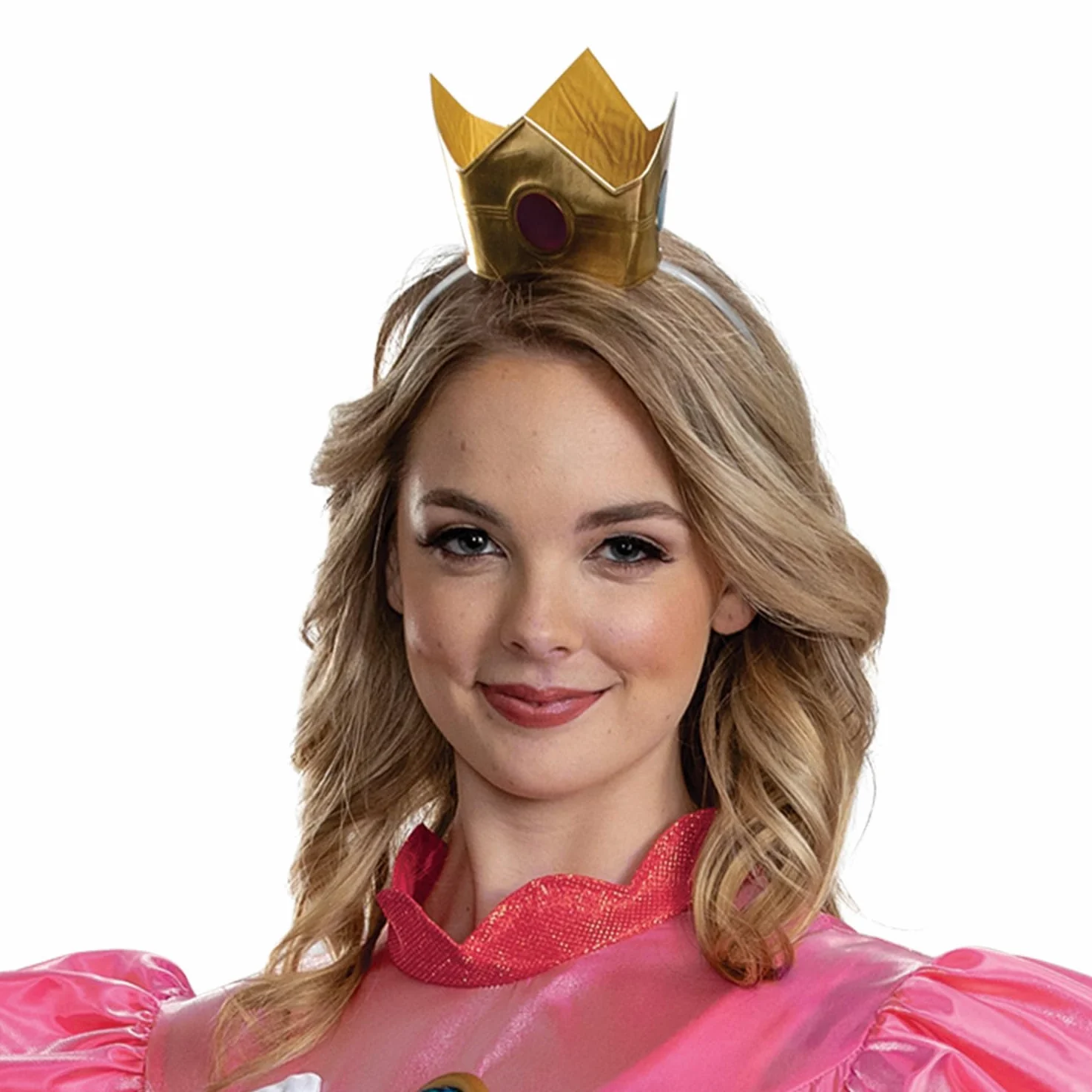 Disguise Womens Princess Peach Adult Costume, Official Super Mario Elevated Adult Costume Dress and Crown