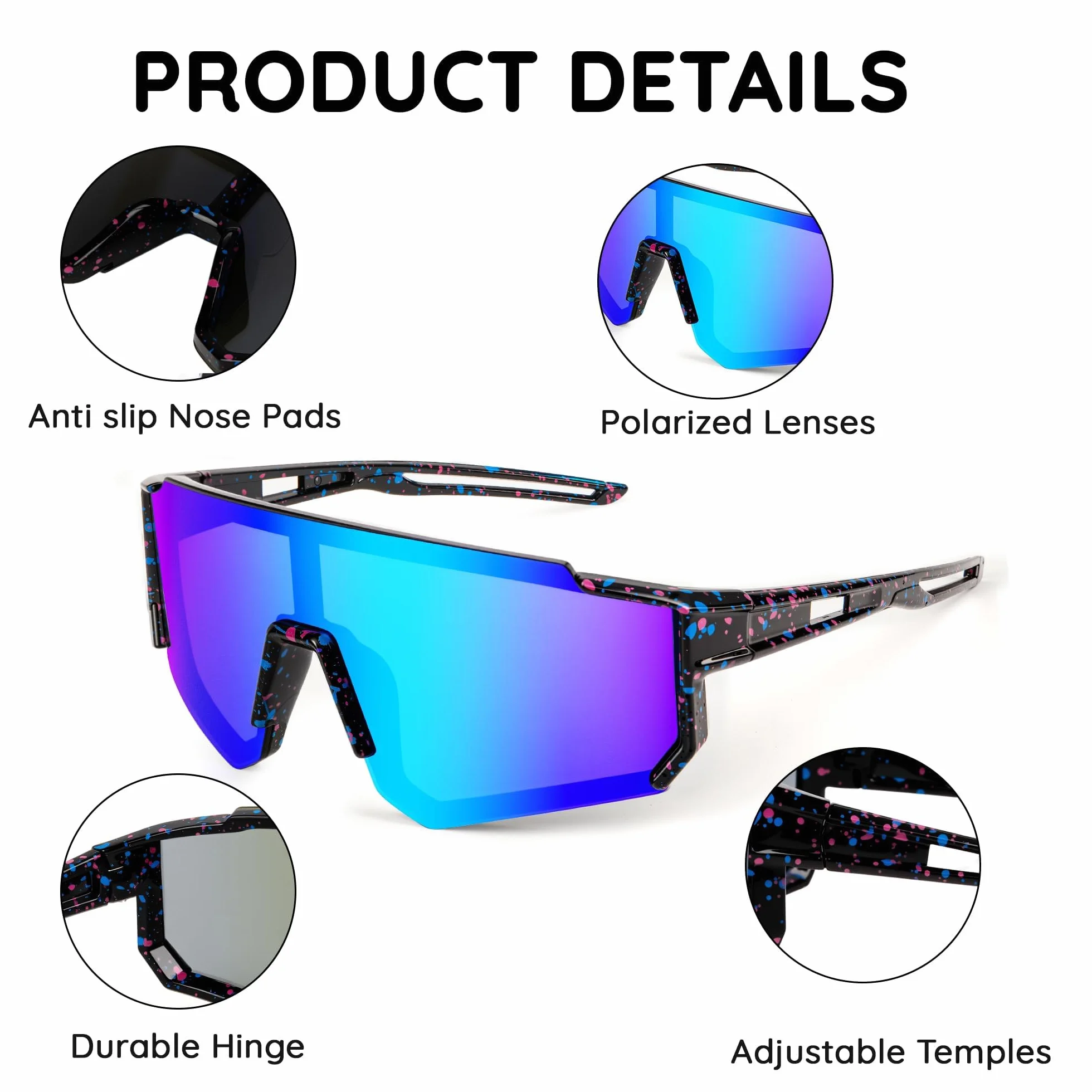 Gafas Ciclismo Niño Gafas de Sol Infantiles Protección UV 400 para Deportes al Aire Libre