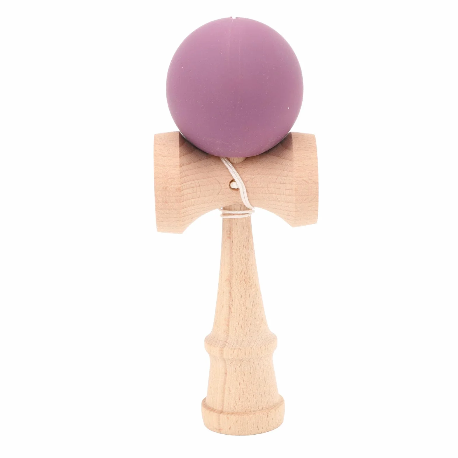 Eujgoov Kendama de Beech Madera, con Cuerda para Juegos Grupales Fiestas de Cumpleaños (Morado)