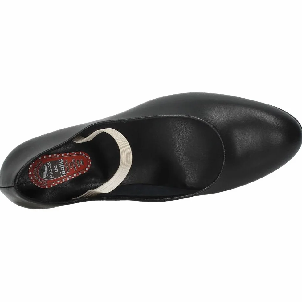 Zapato Flamenco Piel NIÑA TACÓN Negro MADE IN SPAIN 16