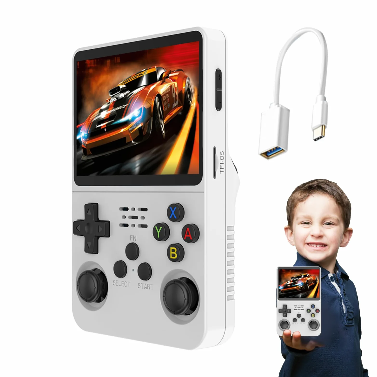 Portátil para juegos retro - Mini reproductor de 1.18 pulgadas, consola de | video, juegos clásicos con pantalla a color de 3,5 pulgadas | Apoyar el cumpleaños Día del Padre Navidad Regalos