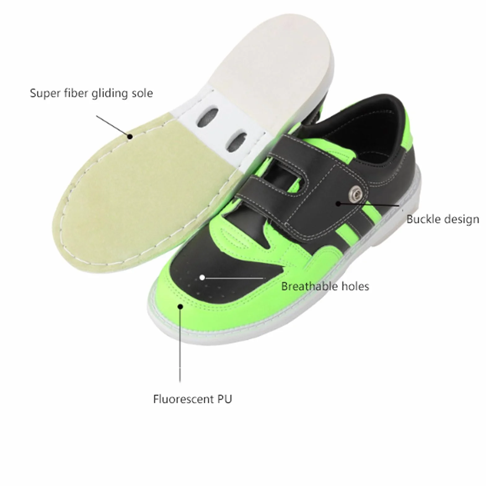 Zapatos de Entrenamiento de Bolos para Césped, Antideslizantes, Ligeros, Hombres Mujeres