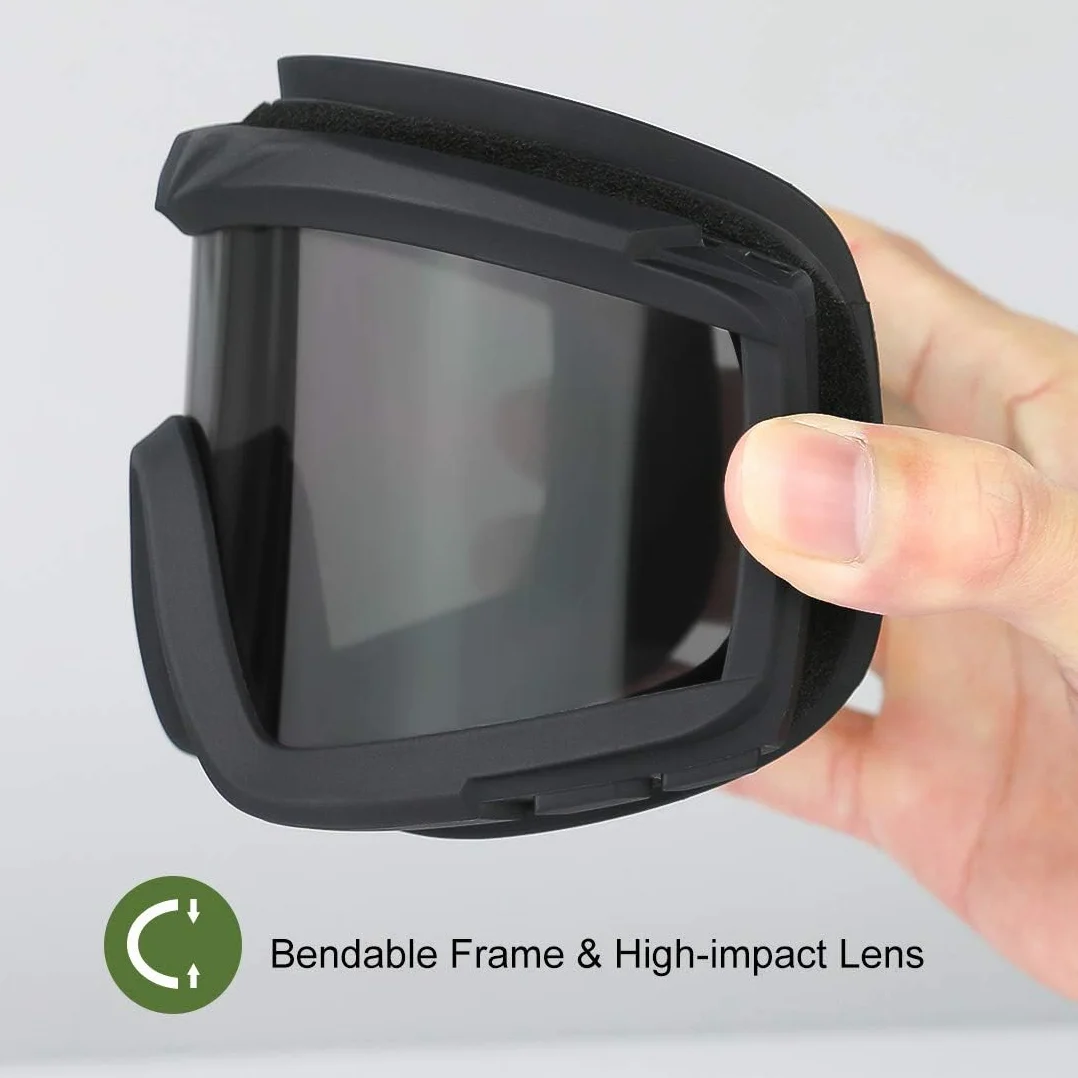 Feyachi Gafas de airsoft tácticas con 3 lentes intercambiables protección UV400 antivaho para tiro caza paintball