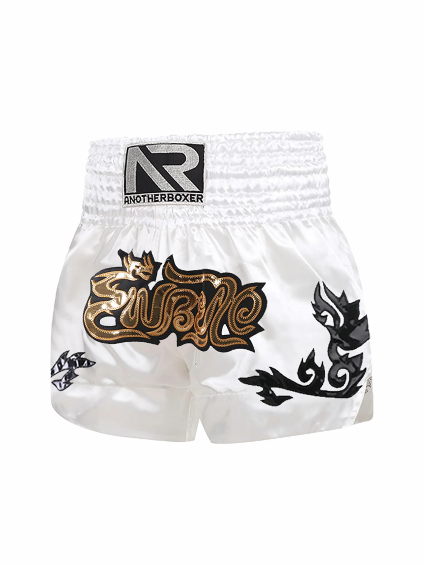 Pantalones Cortos de Muay Thai para Niños Cintura Elástica Boxeo Kickboxing MMA