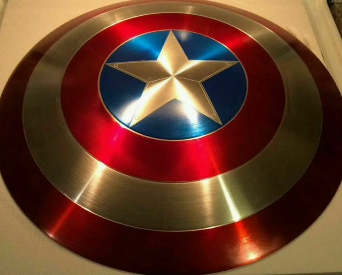 Captain Shield 1:1 Mano, versión de película, réplicas de escudo de mano, accesorios de mano America Shield Legends 1:1