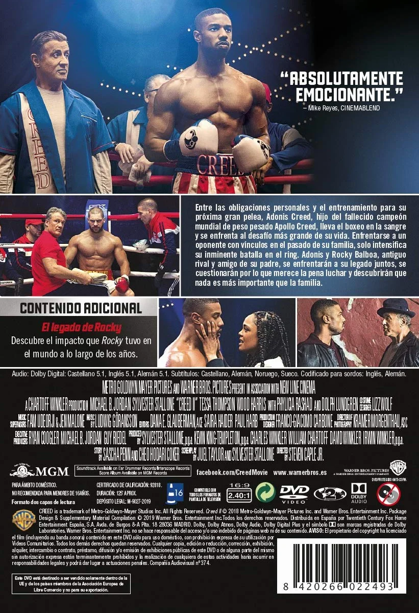 Creed Ii. La Leyenda De Rocky [DVD]
