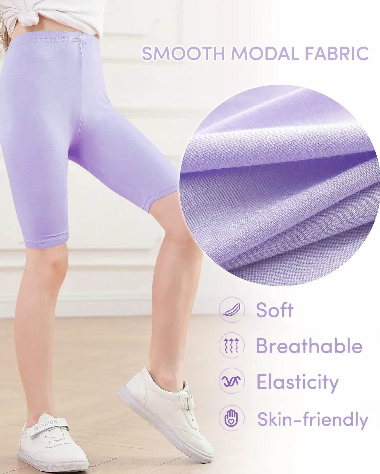 Adorel Mallas Corto Pantalon Shorts Deportiva Niña Pack 4