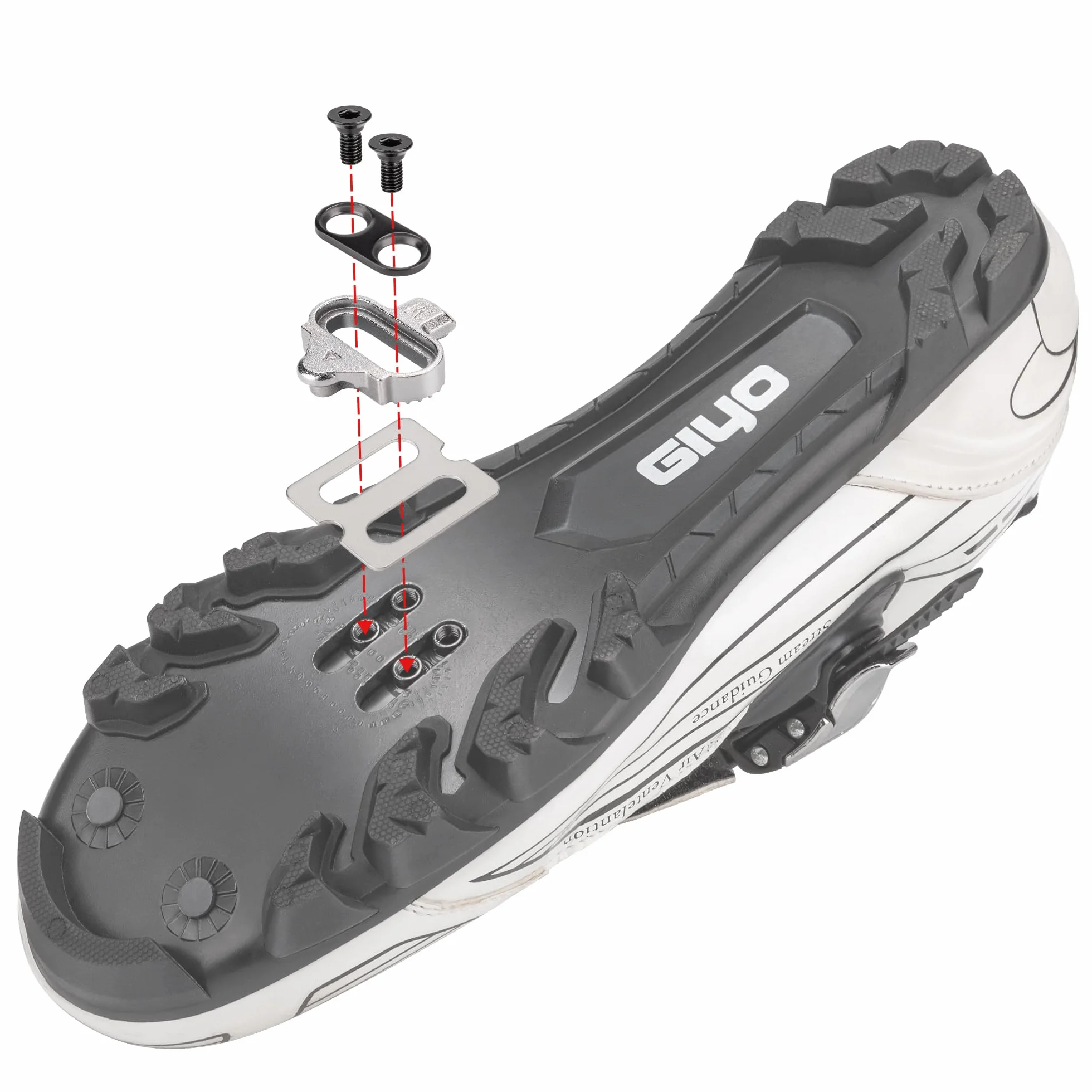 GEWAGE Calas SPD compatibles Pedales Shimano 2 Orificios Acero CrMo Antideslizantes