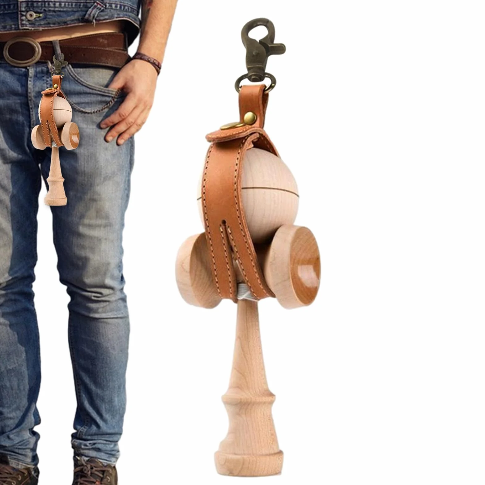 Bolsa Kendama – Funda elástica portátil, porta juguetes ligero y portátil, almacenamiento protector suave de 0,98 x 7,67 pulgadas | Compañero de transporte diario de Kendama para jugadores, eventos y