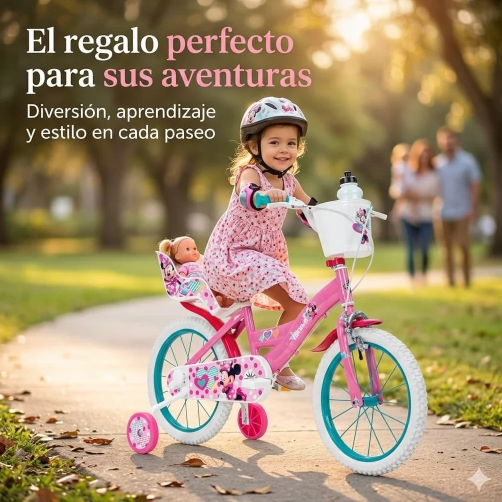 TOIMSA Bicicleta 16" Minnie Huffy 5/8 Años