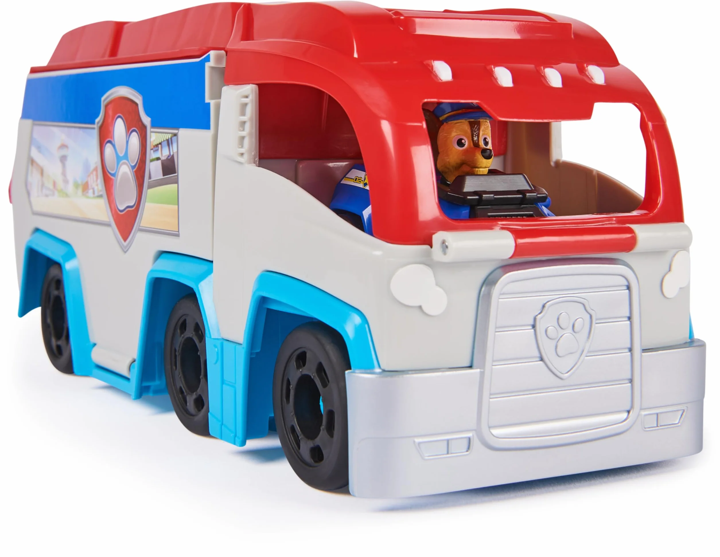 Patrulla Canina - Pack Coche Pup Squad Paw Patroller Transformable y Vehículo con Figura Chase - Patrulla Canina Juguetes - Juguetes Niños 3 años + - Regalo Niño 3 años +