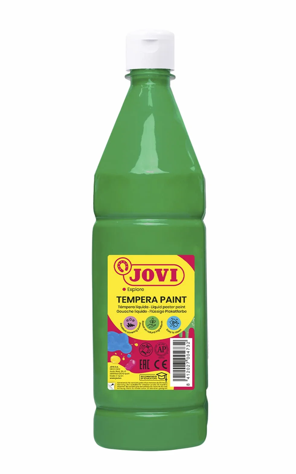 Jovi 511 - Témpera líquida | Pintura a base de ingredientes naturales, Fácil de lavar, Sin gluten