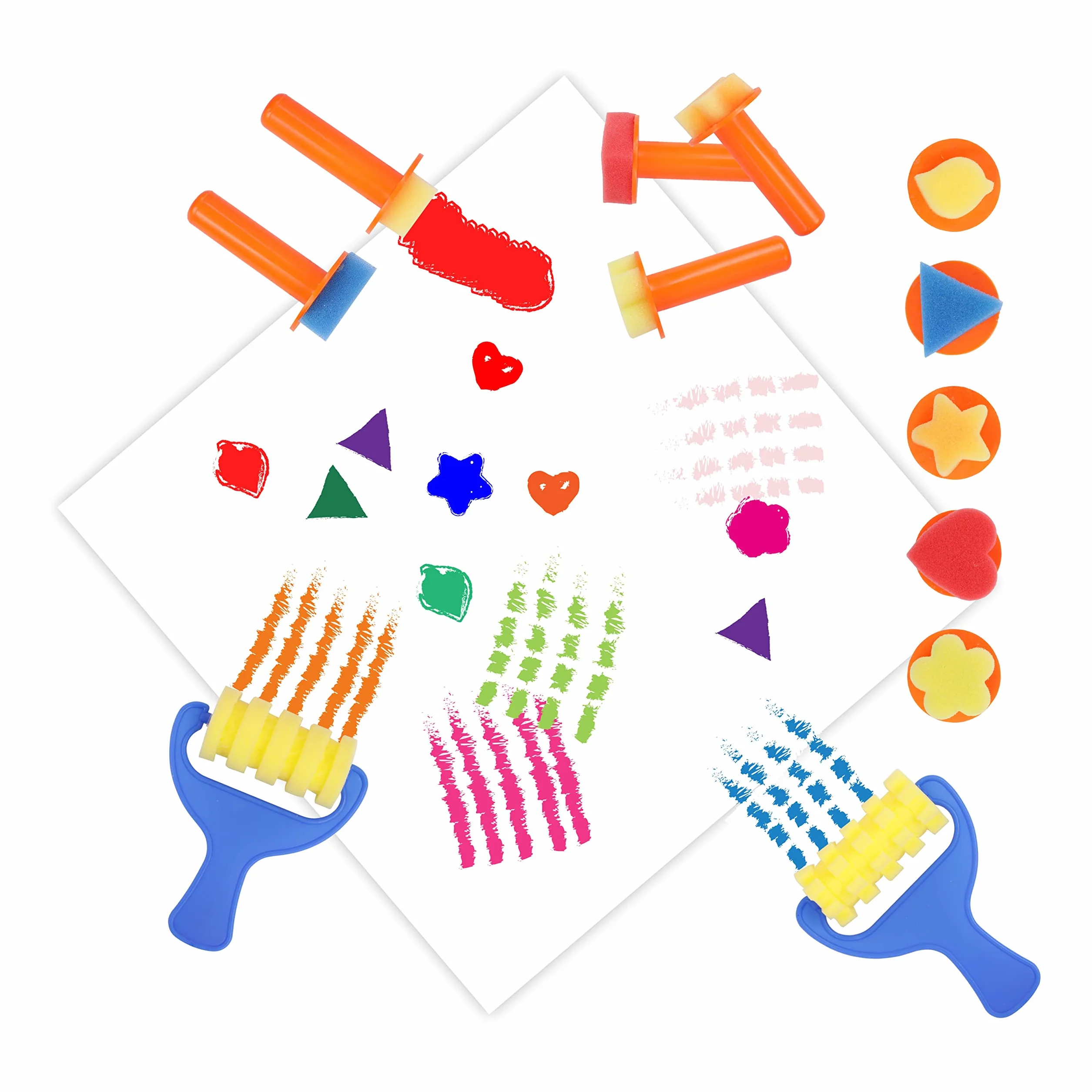 BLOT Pintura de Dedos para Niños Lavable Juego de Pintura para Dedos No Tóxicas con Pincel Esponja Paleta para Niños Infantes Escuela Jardín Aprendizaje Temprano