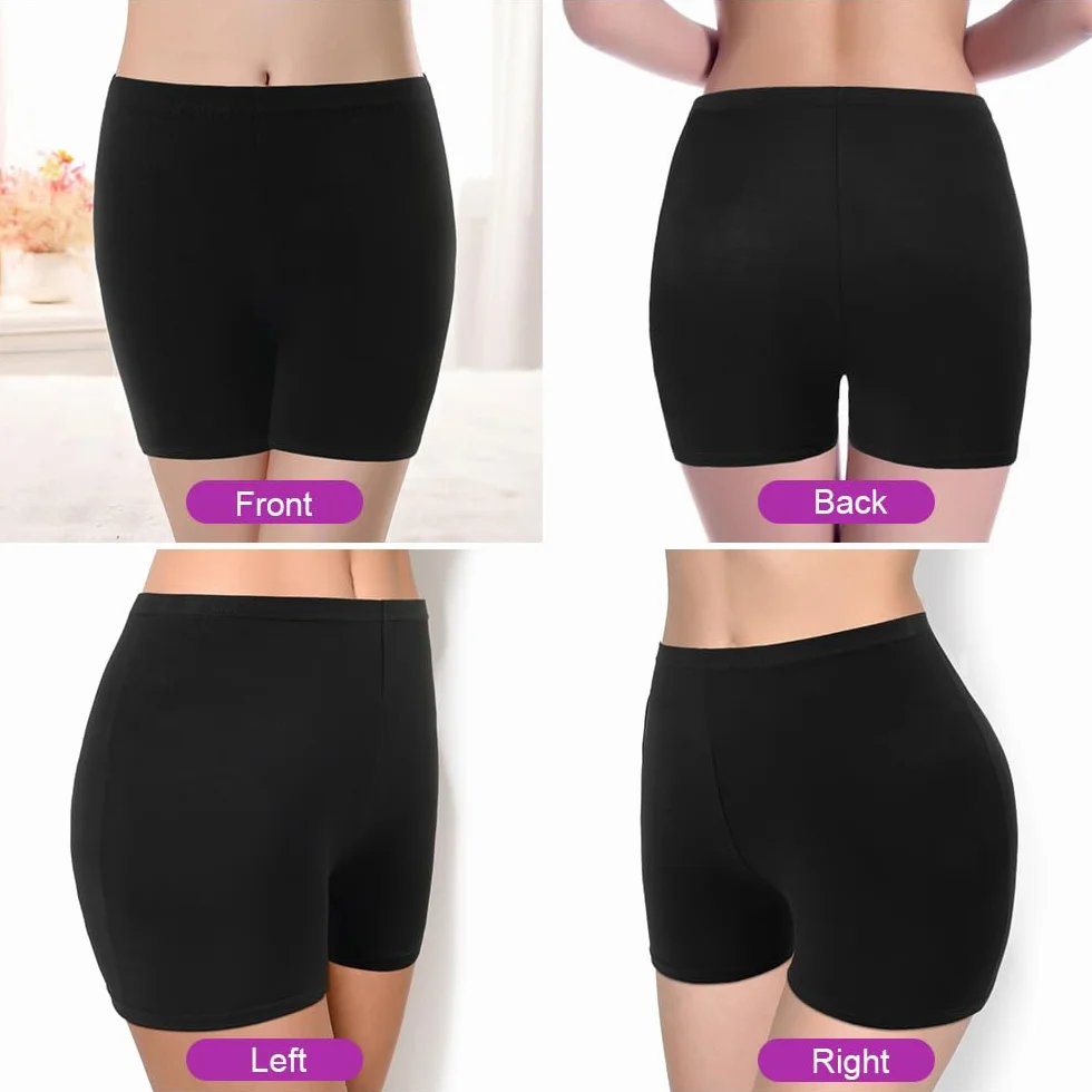 AOOWU Pantalones Corto de Danza para Niñas, 3 Piezas Ballet Shorts con Cintura Elástica 9-10 Años 140CM