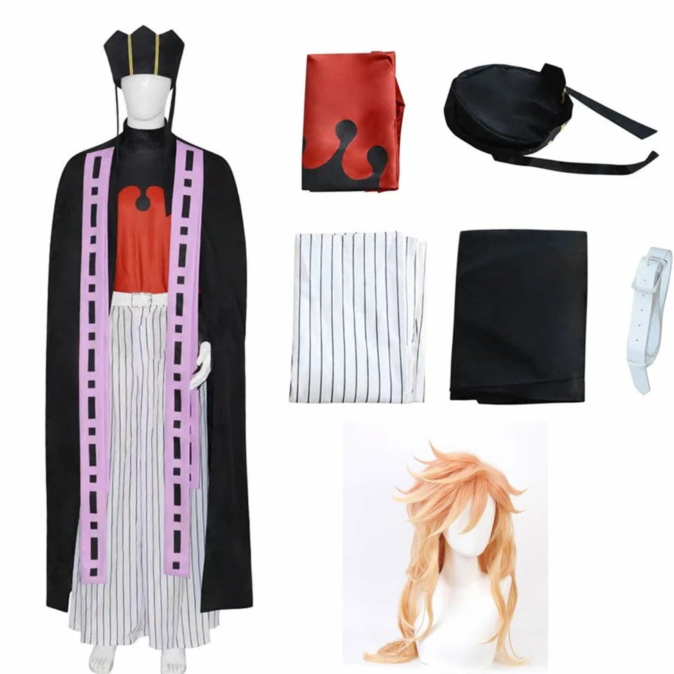 Disfraz de anime para hombre, talla de EE. UU., traje de fiesta (2XS)