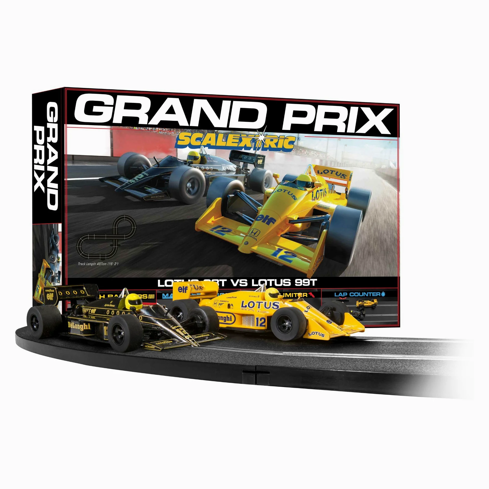 Scalextric 1980s Grand Prix Race Set Conjuntos estándar, Multicolor, C1432M