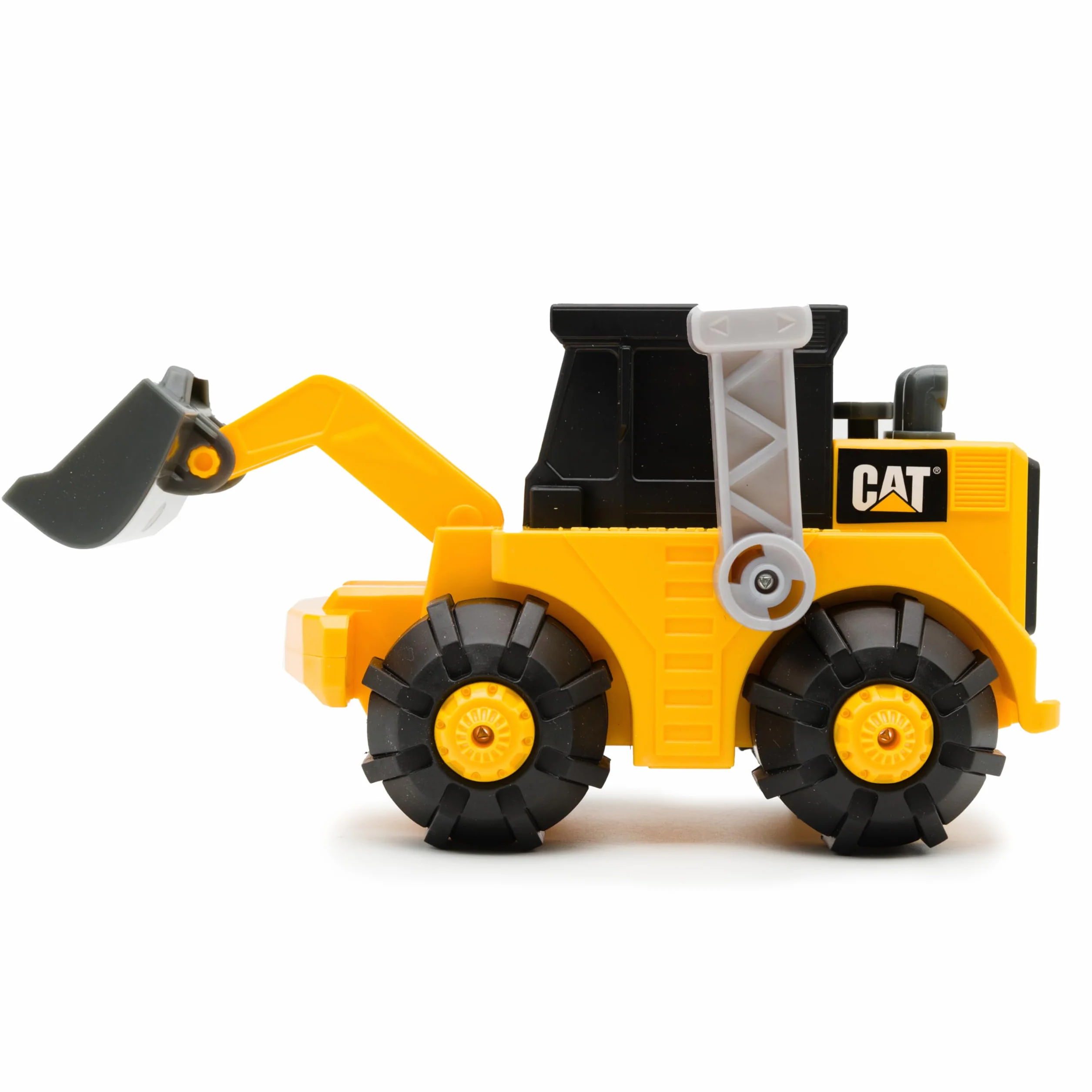 CatToysOfficial |Pala Cargadora | Vehículo con tracción en Las 4 Ruedas, conducción automática, Ruedas estabilizadoras, Luces de Trabajo |Juguetes Niños 3 Años o Más