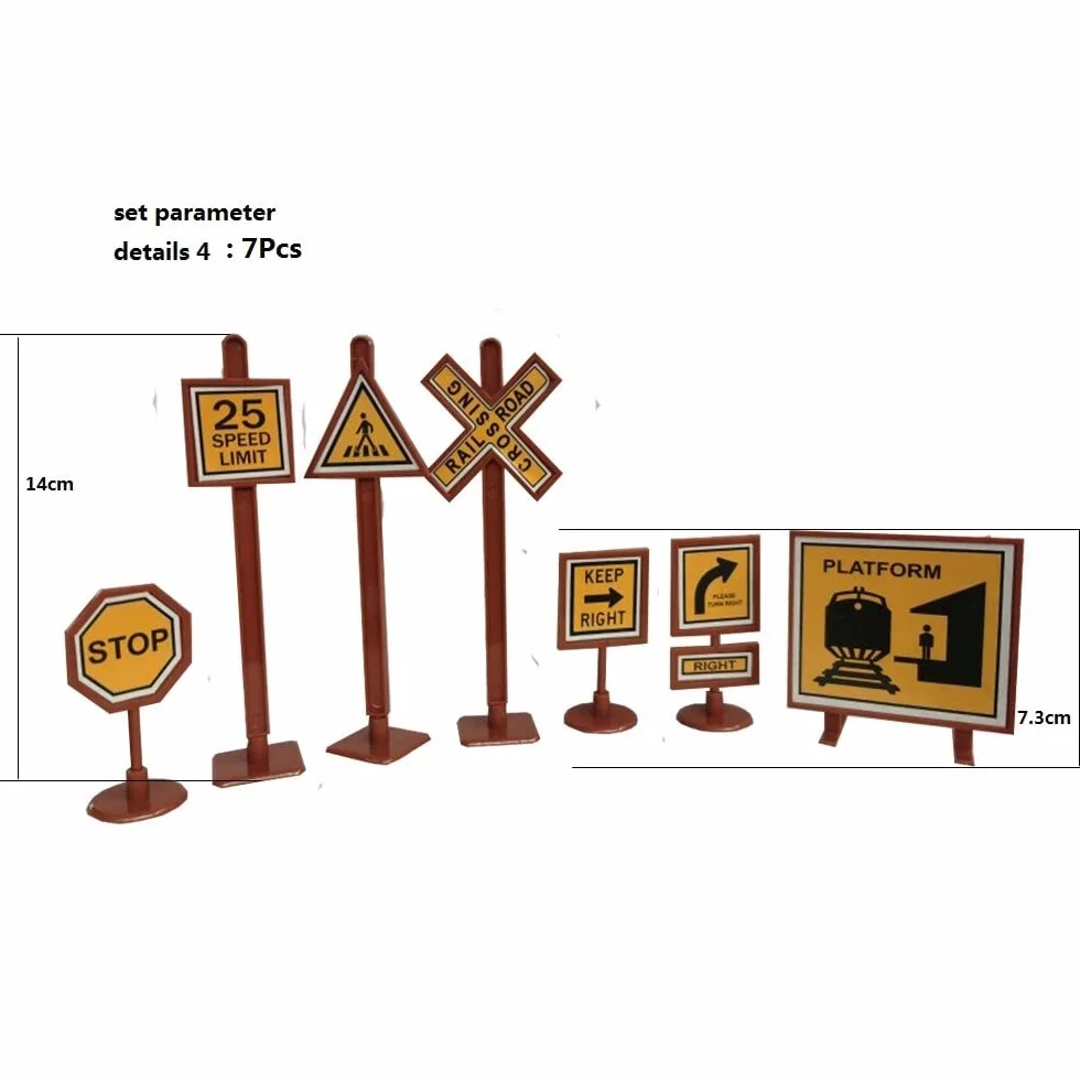 41 Piezas Set de Señales de Tráfico - Calle Juego de Juguetes en Miniatura con de Tráfico Señal de Tráfico Mini Señales de Tráfico Juego de Simulación para Niños Educativo Preescolar