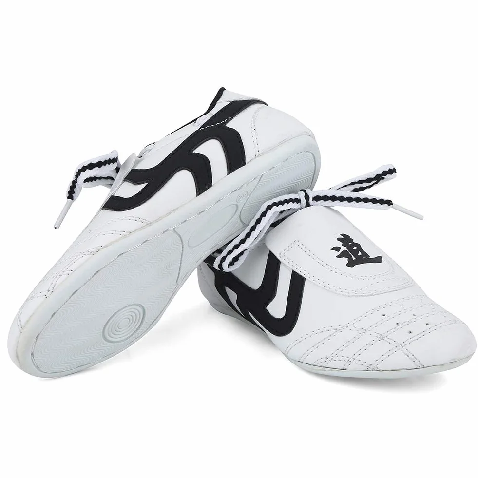 Zapatillas de Taekwondo Antideslizantes Artes Marciales Adultos Niños Talla 28-45 Blanco
