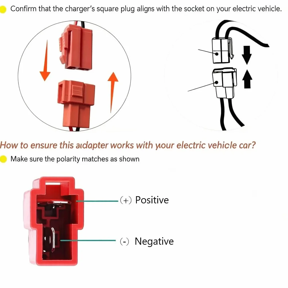 Cargador de Batería 12V para Vehículos Eléctricos Infantiles con Indicador LED Seguro Compatible con Coches de Juguete Moto ATV SUV Conector Cuadrado Compatible con BMX X6, Kid TRAX GMC, Wal-Mart, Mot