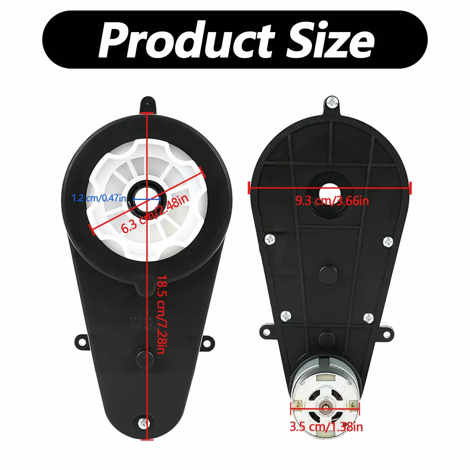 2x Motores Electricos, Motor Electrico 12V 18A 160W 40000RPM RS550 para Coche Infantil Motor Electrico Repuestos Coche Infantil