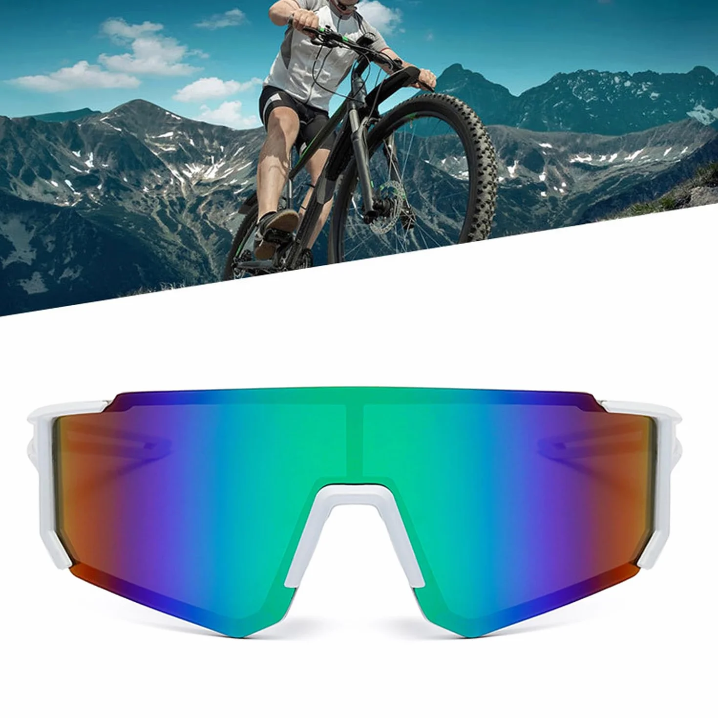 Gafas de Sol Deportivas Polarizadas UV400 para Hombre Mujer Carreras Ciclismo Esquí