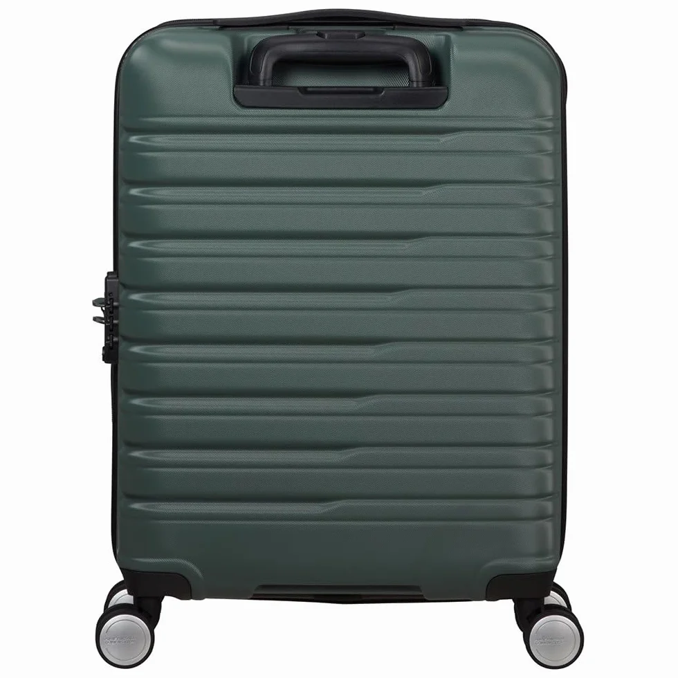American Tourister Flashline - Spinner S, Equipaje Manual, 55 cm, 34 L, Verde (Bosque Oscuro)