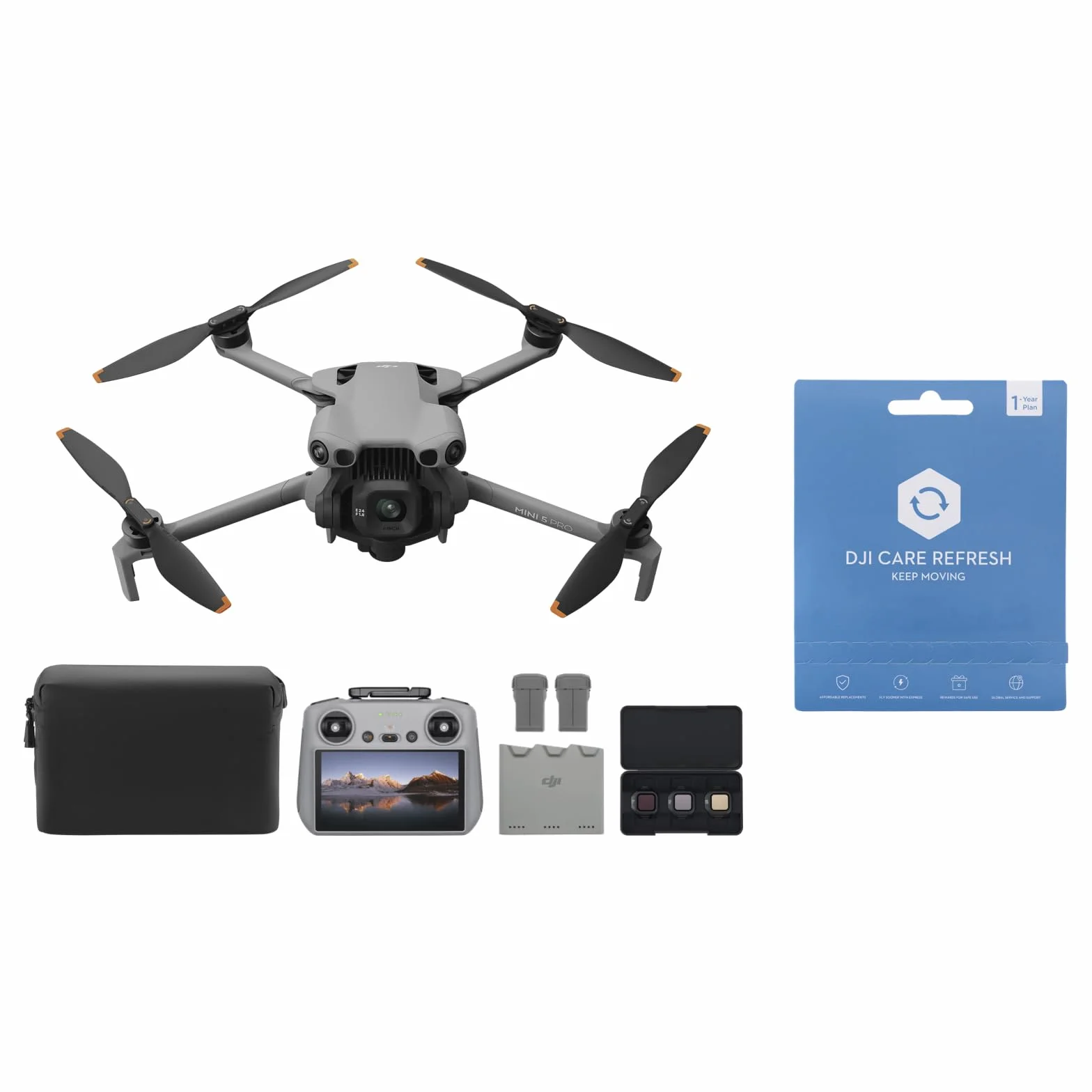 DJI Mini 5 Pro Vuela Más Combo con DJI RC 2, Dron 4K Cámara CMOS 1 pulgada, Detección de obstáculos, Certificado C0