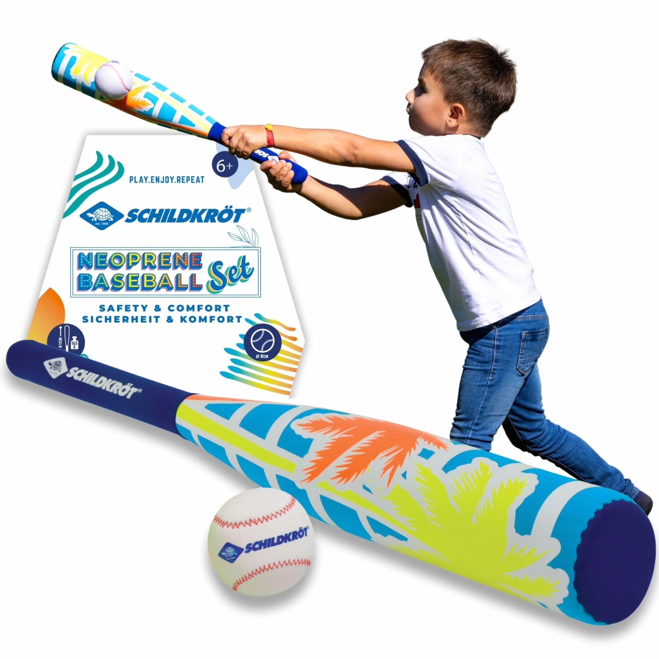Schildkröt Juego de Béisbol de Neopreno, 1 Bate de Béisbol y 1 Pelota, 970159