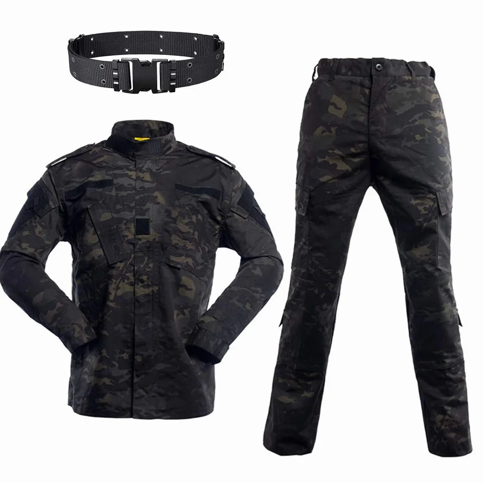 Uniformes Tácticos Camuflaje Ropa Caza Airsoft Chaqueta Pantalones BDU Combat Suit Juego de Guerra