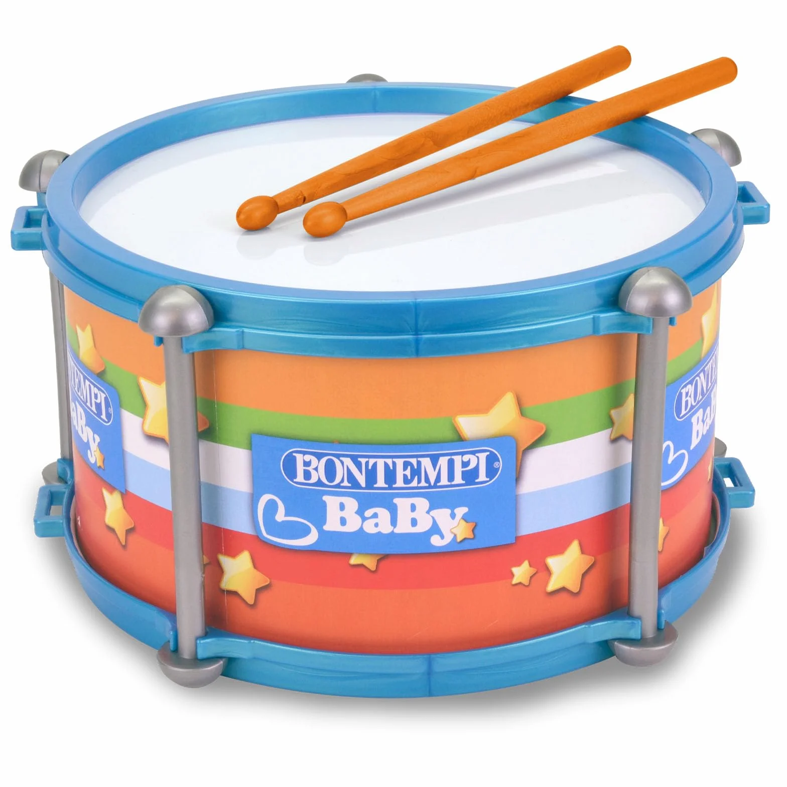 Bontempi | BabyBeat: Tambor de Juguete con Doble Membrana para Pequeños Bateristas, 245x245x135 mm