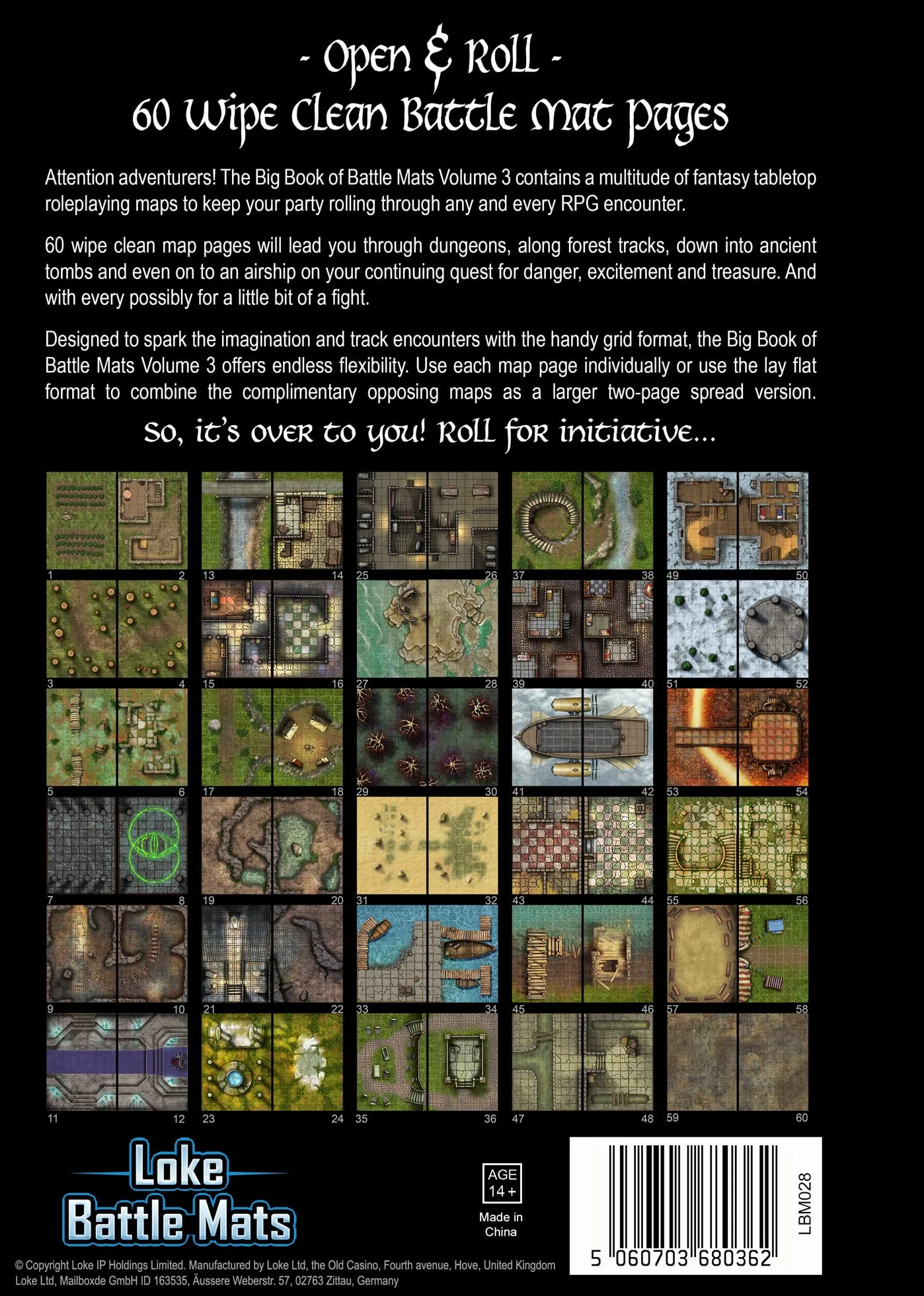 Libro Juego de Tablero : Big Book of Battle Mats Vol. 3 (A4)