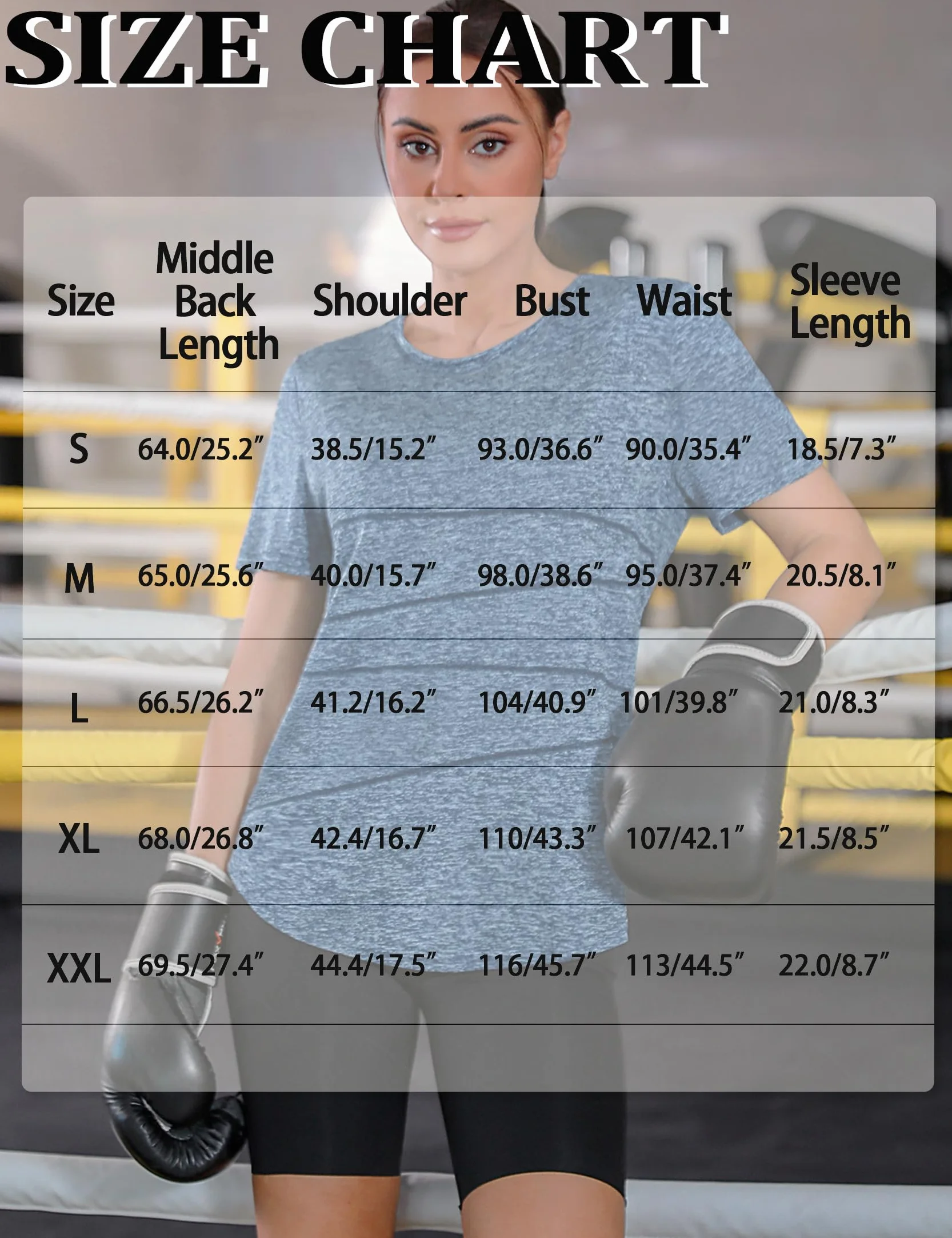 Terecey Camiseta Deporte Mujer Manga Corta Secado Rápido Cuello Redondo Fitness Yoga Pilates S-XXL