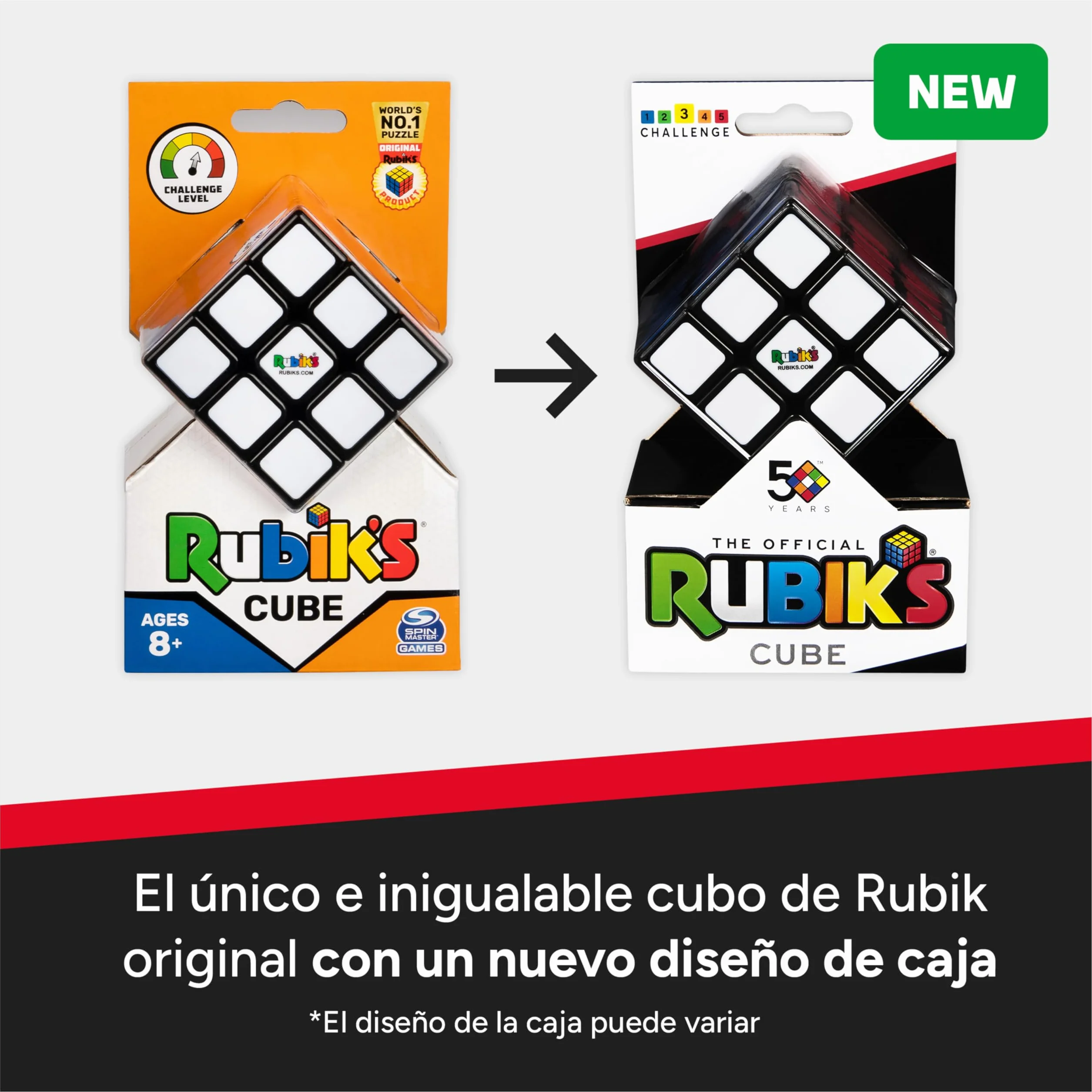 Rubiks Speed Cube - Cubo de Rubik Rápido Rompecabezas para Adultos y Niños 8 Años+