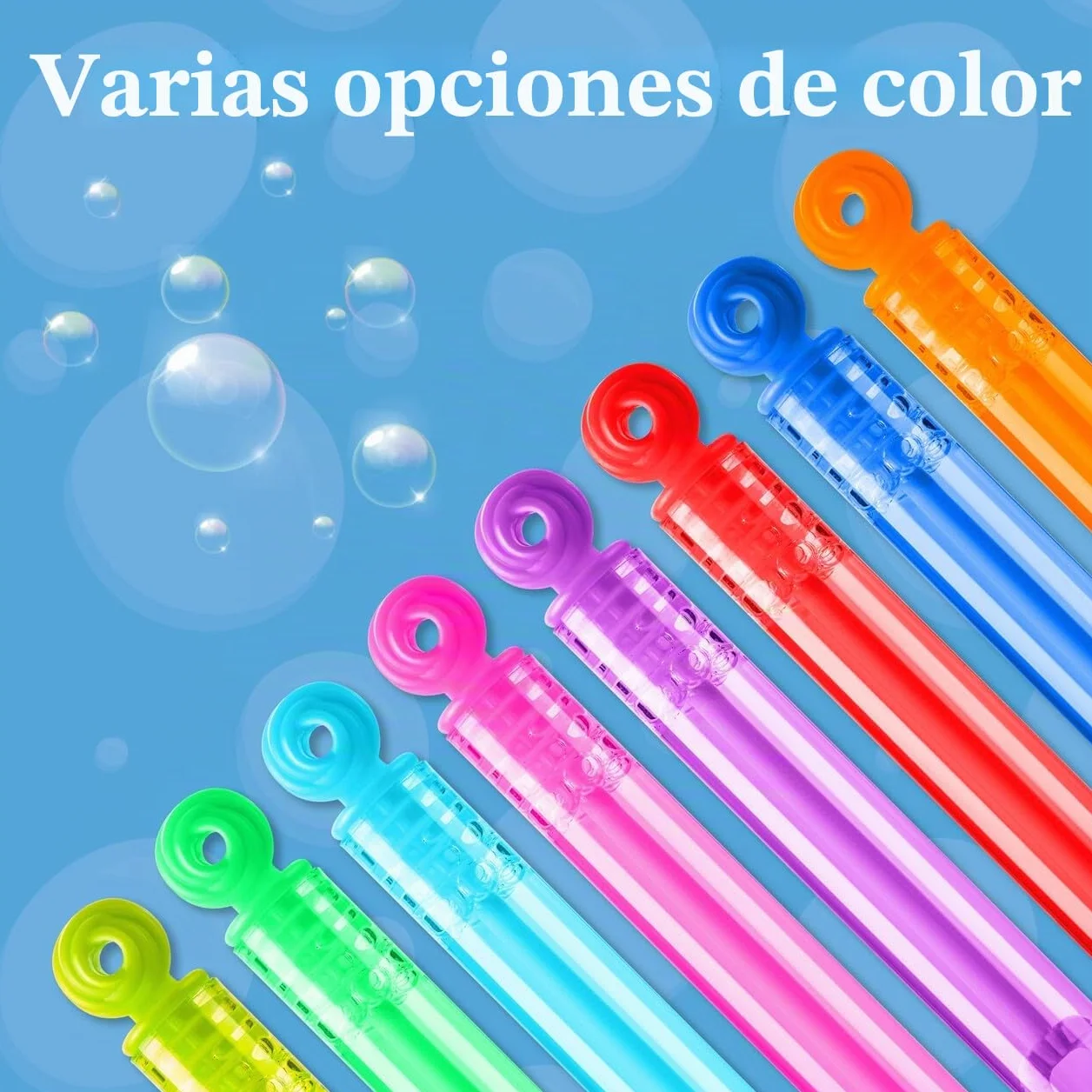 JOYIN 32pcs de Mini Varitas de Burbujas, 8 Colores de Círculos, Rellenadores de Bolsas, Premios para Niños y Niñas